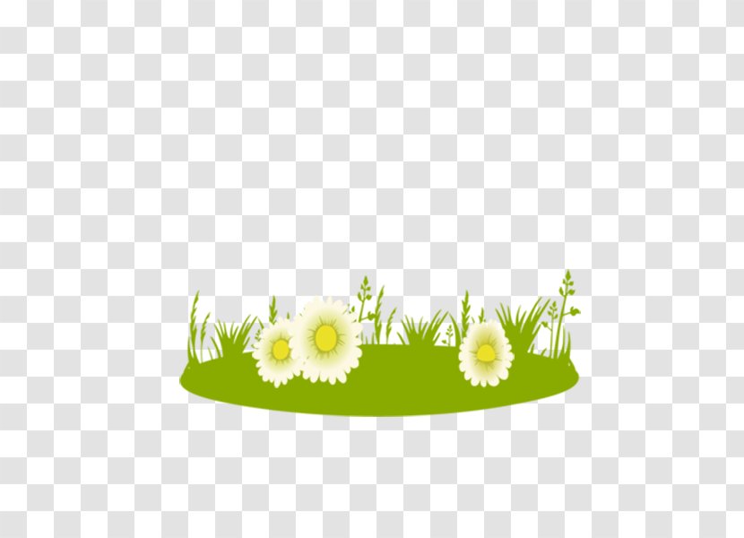 Green Cartoon Download Illustration - Flower - Grass Transparent PNG