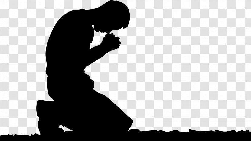 Praying Hands Prayer Man Silhouette Clip Art - Arm - Pray Transparent PNG