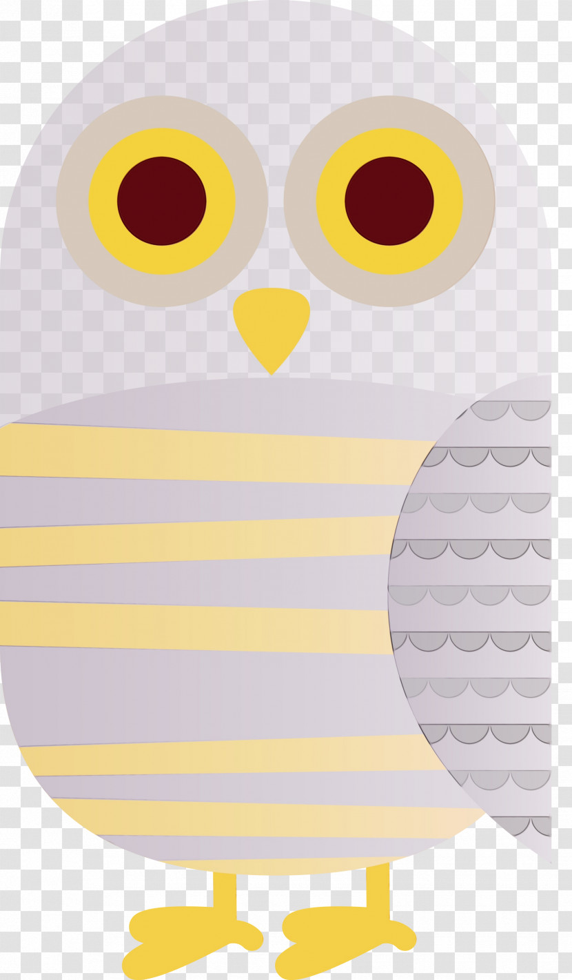 Owl M Yellow Cartoon Beak Font Transparent PNG