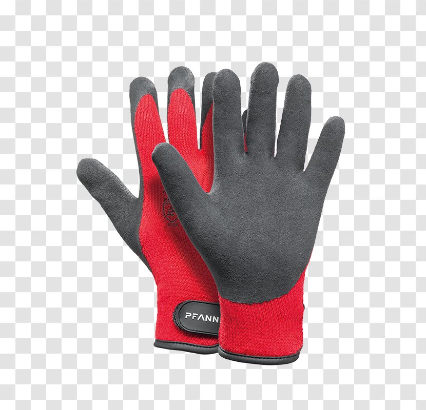 Pfanner Stretchflex Ice Grip Gloves Chainsaw Safety Clothing - Red Transparent PNG