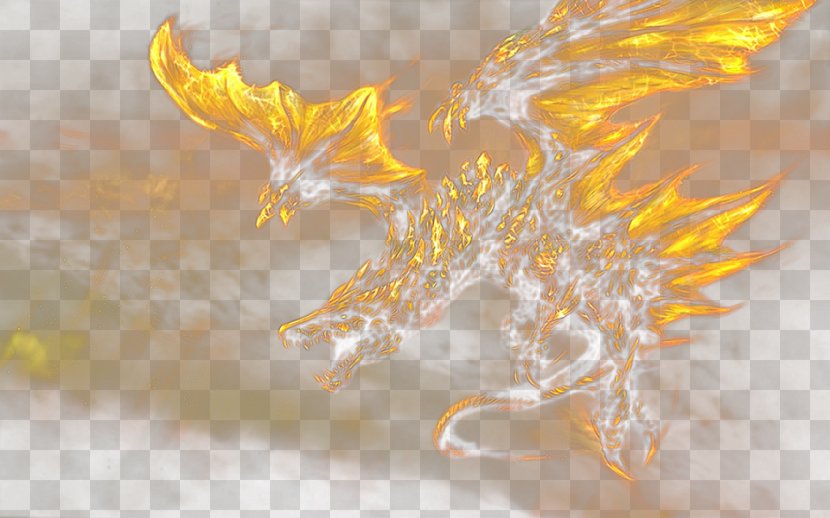 Fire Dragon Material Transparent PNG