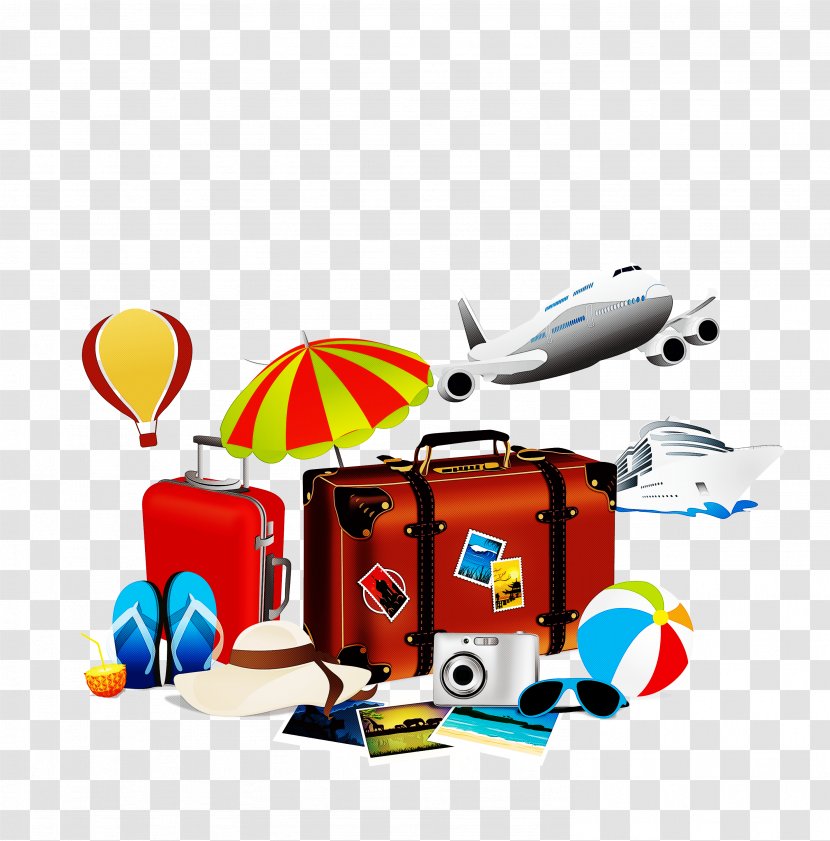 Cartoon Air Travel Vehicle Clip Art - Toy Airplane Transparent PNG