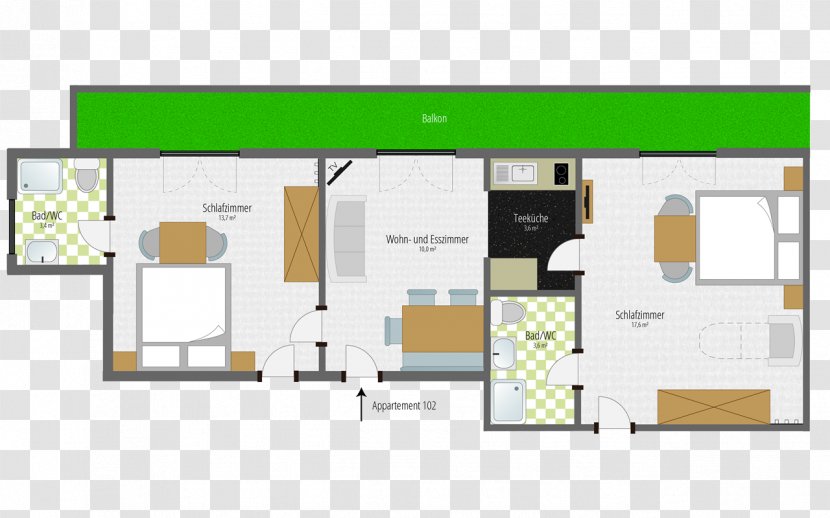 Pension Panorama Penthouse Apartment Room Floor Plan - Dining Transparent PNG
