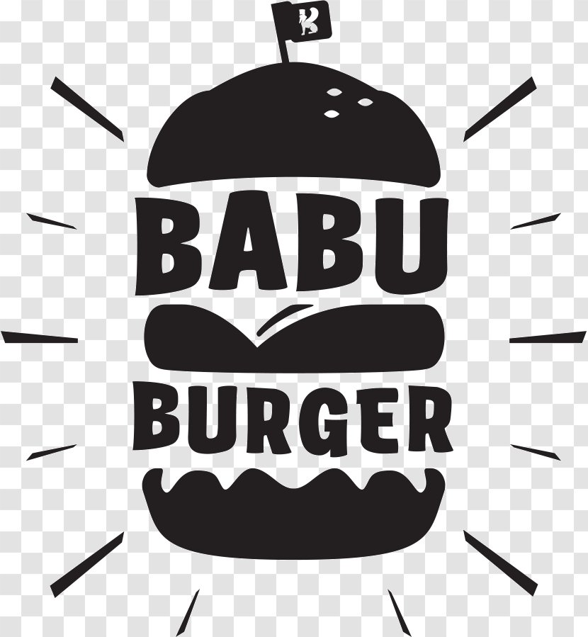 Hamburger Logo Centrum Babylon Liberec Fast Food Restaurant - Monochrome Transparent PNG