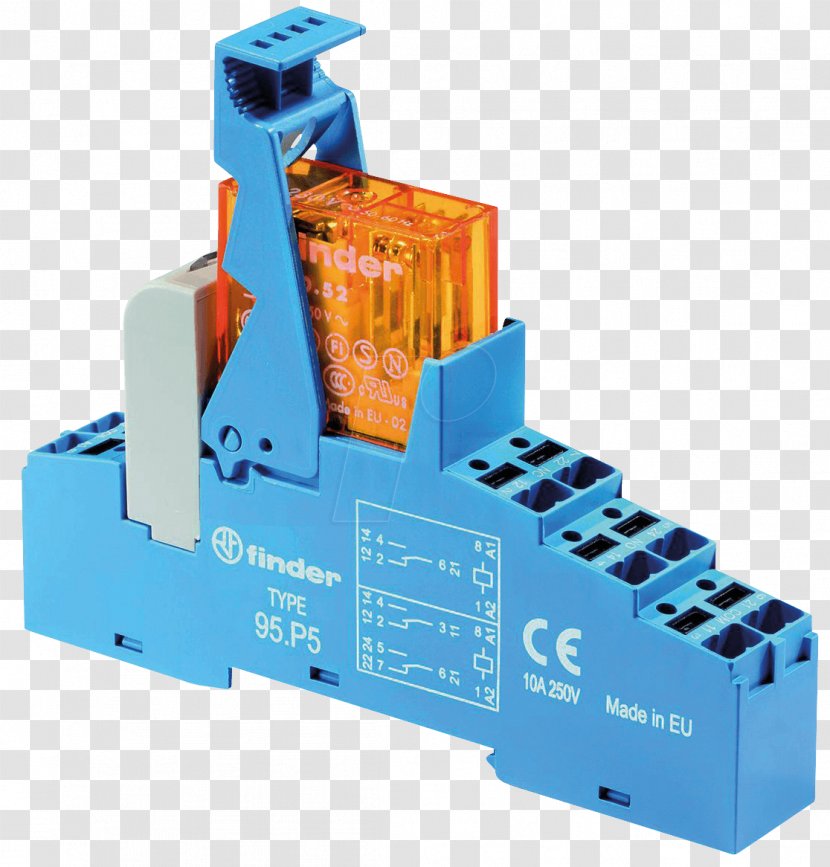 High Voltage Interface Relays DIN Rail Finder Jmenovité Napětí - Electronic Component - P5 Transparent PNG
