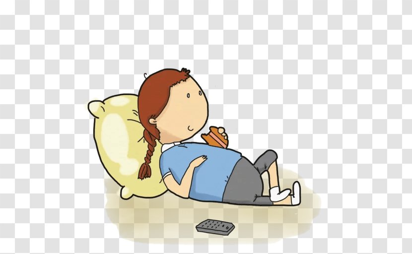 Pig Cartoon - Laziness - Child Sitting Transparent PNG