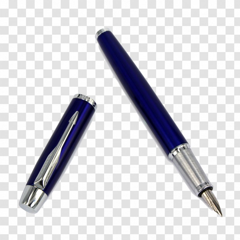 Ballpoint Pen Fountain Parker Company - Blue Transparent PNG