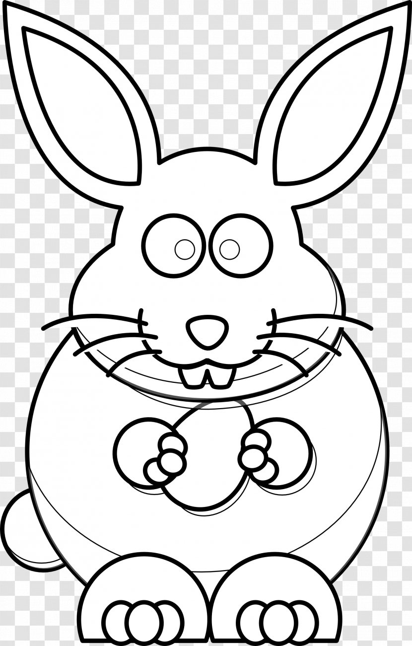 Easter Bunny Hare Cartoon Rabbit Clip Art - Monochrome Photography - Graphics Images Transparent PNG