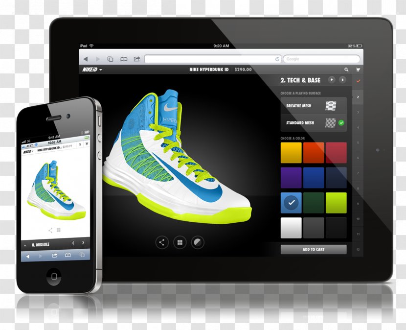 NikeID Shoe Brand Handheld Devices - Running Shoes Transparent PNG