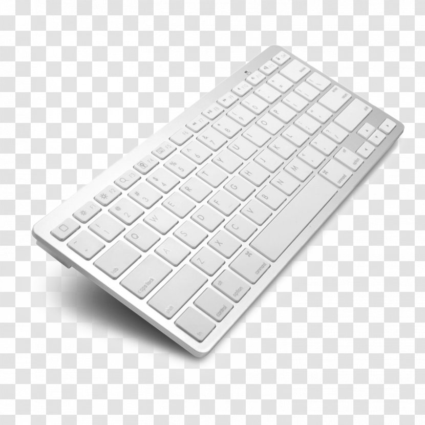 IPad Air Mini IPhone 4 Computer Keyboard Bluetooth - Wireless - White Transparent PNG
