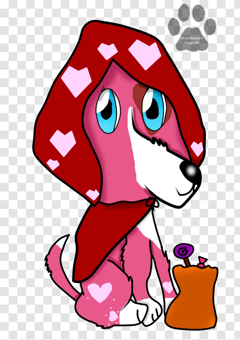 Pink M Character Cartoon Clip Art - Flower - Red Riding Hood Transparent PNG