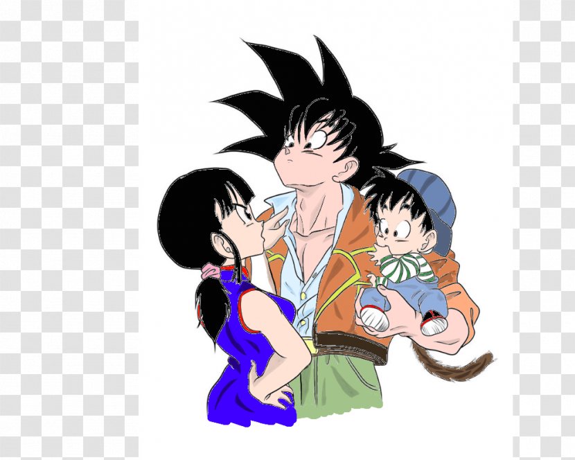 Goku Chi-Chi Gohan Dragon Ball Drawing - Cartoon Transparent PNG