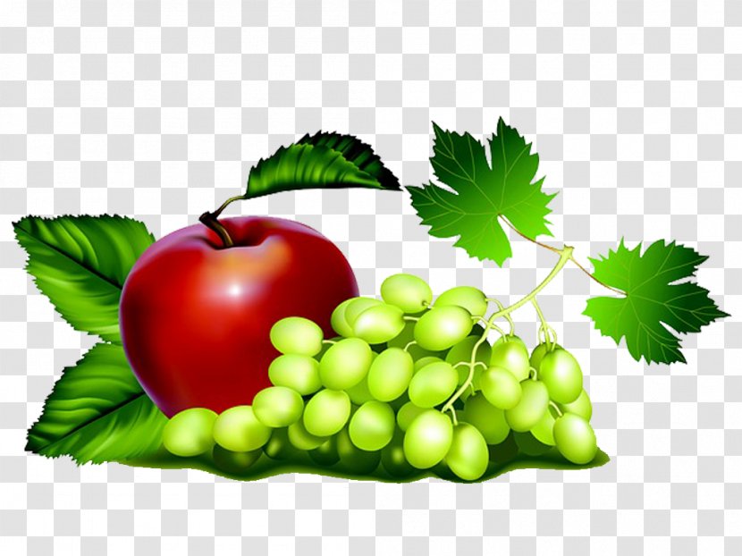 Fruit Wine Grape Apple - Superfood Transparent PNG