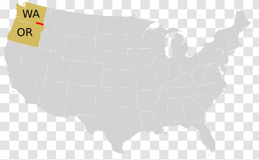 Federal Government Of The United States U.S. State Red And Blue Electoral College - Congress - America Map Transparent PNG
