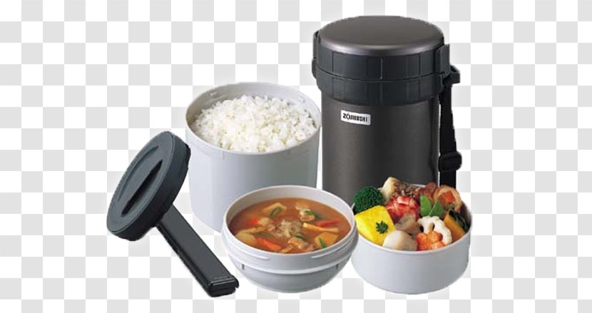 Thermoses Zojirushi Corporation SL-XD20-BA Stainless Lunch Jar Black Lunchbox Bento - Cuisine - Rice Cooker Transparent PNG