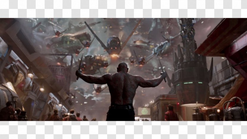 Star-Lord Drax The Destroyer Ronan Accuser Scene Film - Postcredits - Dave Bautista Transparent PNG