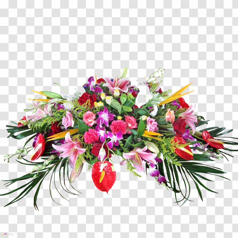 Flower Wreath Red Vecteur - Gratis - Bright Flowers Transparent PNG