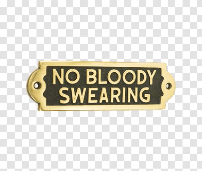 Brass Humour Slapstick Pub 01504 - Medical Sign - Cursing Transparent PNG