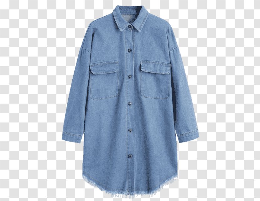 Hoodie Denim Dress Coat Jacket Transparent PNG