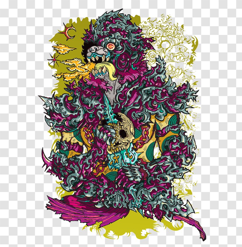 Psychedelic Art Graphic Design Visual Arts - Hanuman Transparent PNG