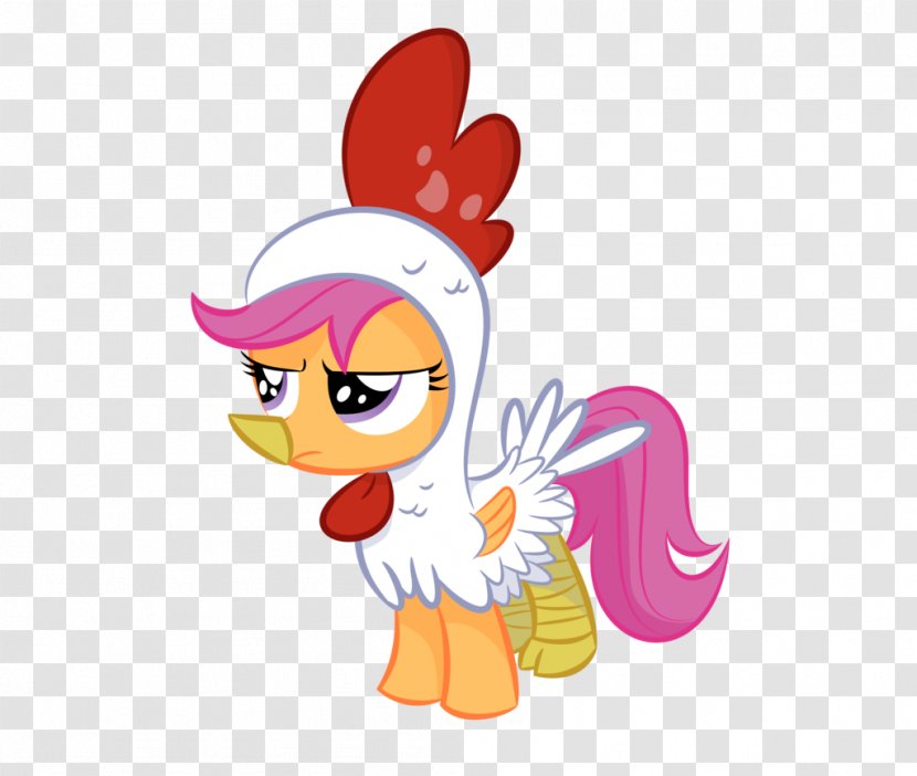 Scootaloo Chicken Jokes Rarity Pony - Rooster - Vector Transparent PNG