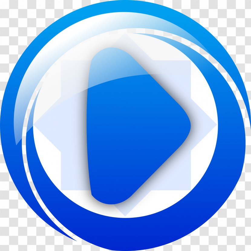 Button Blue Clip Art - Trademark - Play Transparent PNG