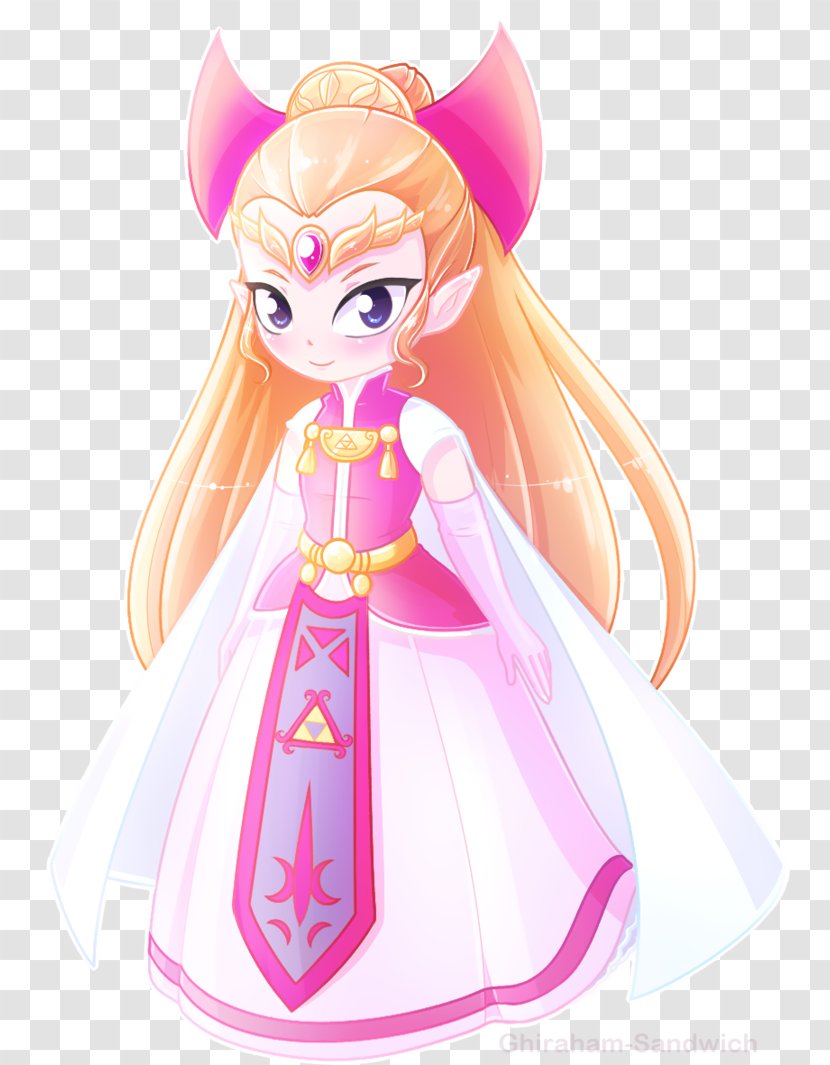 The Legend Of Zelda: A Link To Past And Four Swords Adventures Princess Zelda Phantom Hourglass - Watercolor Transparent PNG