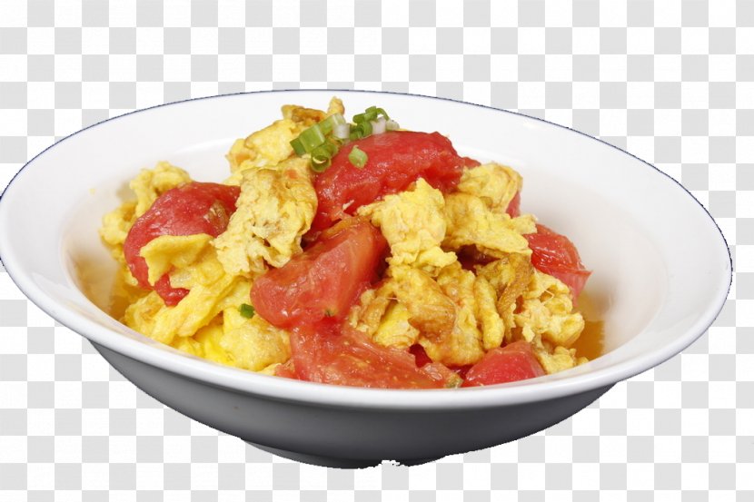 Stir-fried Tomato And Scrambled Eggs Chinese Cuisine Breakfast Cantonese - With Tomatoes Transparent PNG