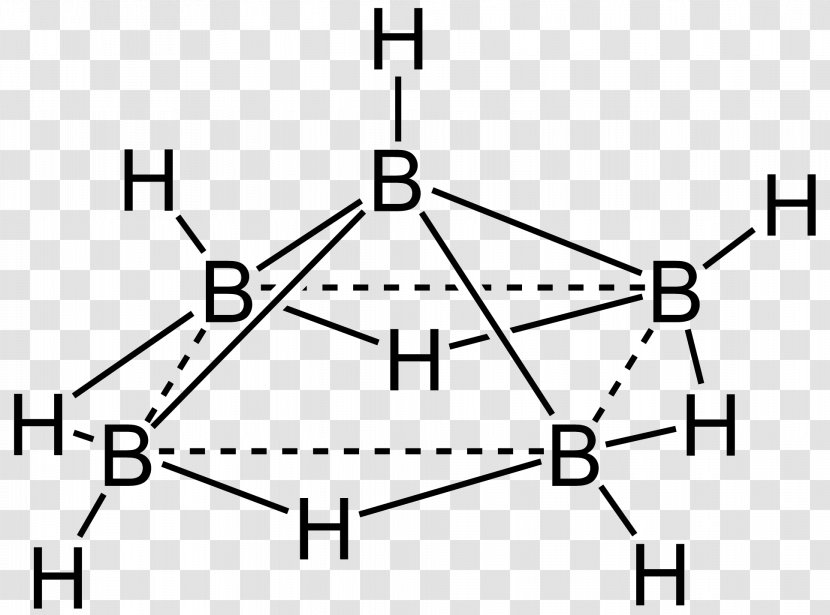 Pentaborane Boranes Hydride Diborane Chemistry - Structure Diagram Transparent PNG