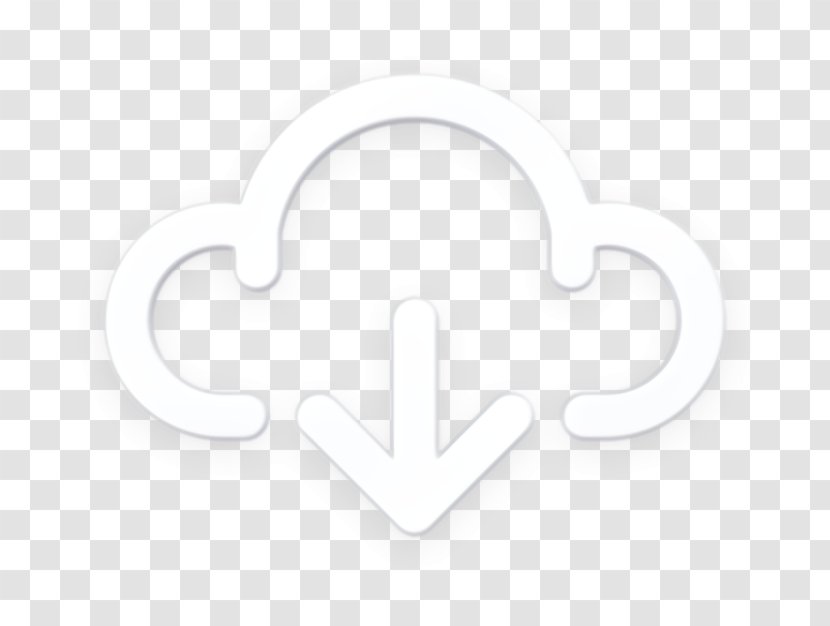 Arrow Icon Cloud Down - Heart - Emblem Transparent PNG