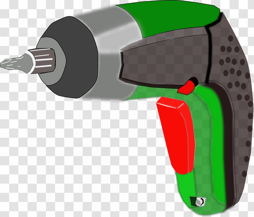 Hand Tool Power Clip Art - Green Hammer Drill Transparent PNG