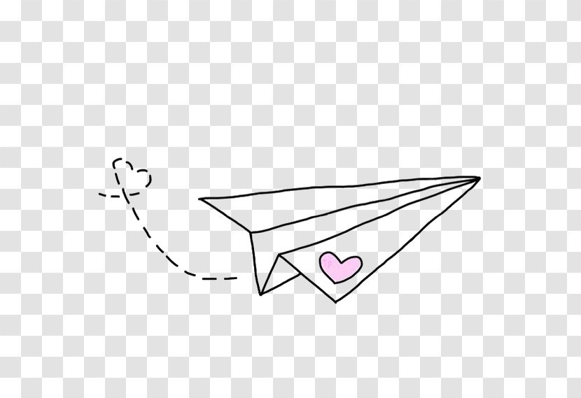 Hand Painted Paper Plane - Purple - White Transparent PNG