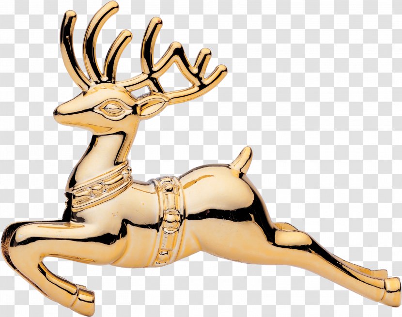 Reindeer Santa Claus Christmas - Antler Transparent PNG