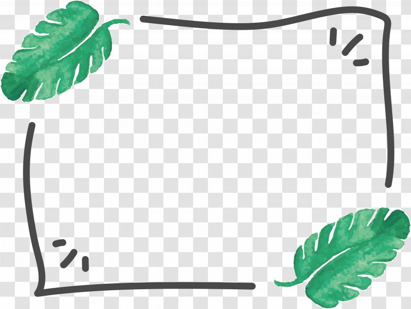 Leaf Euclidean Vector Plant Paper - Rectangle - Frame Transparent PNG