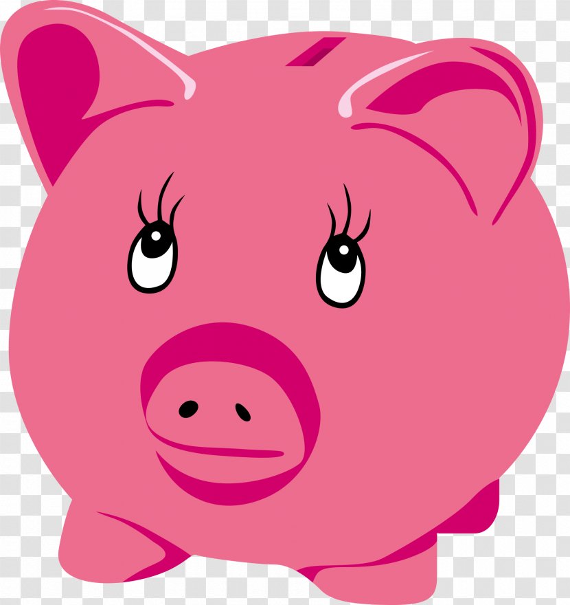 Piggy Bank Download Money - Head Transparent PNG