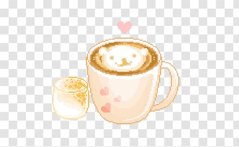 Coffee Cafe Pixel Art - Milk Transparent PNG