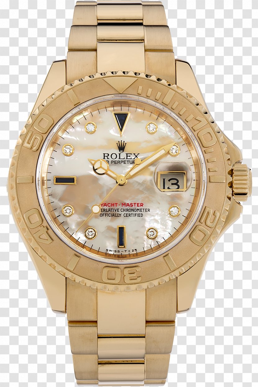 Gold Watch Strap Rolex Yacht-Master II - Clothing Accessories Transparent PNG