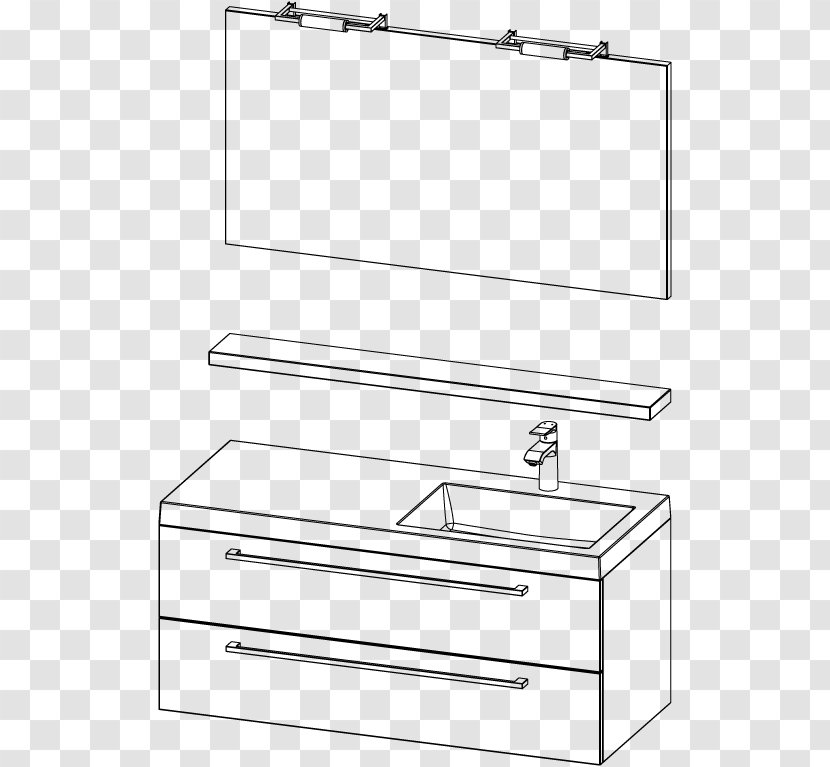 File Cabinets Plumbing Fixtures Line Art - Furniture - Design Transparent PNG
