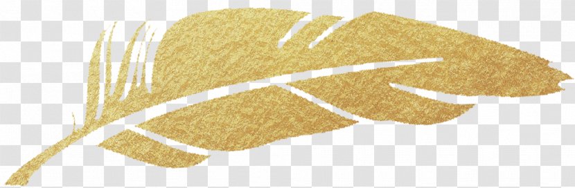 Gold Feather Clip Art - Vendor Transparent PNG