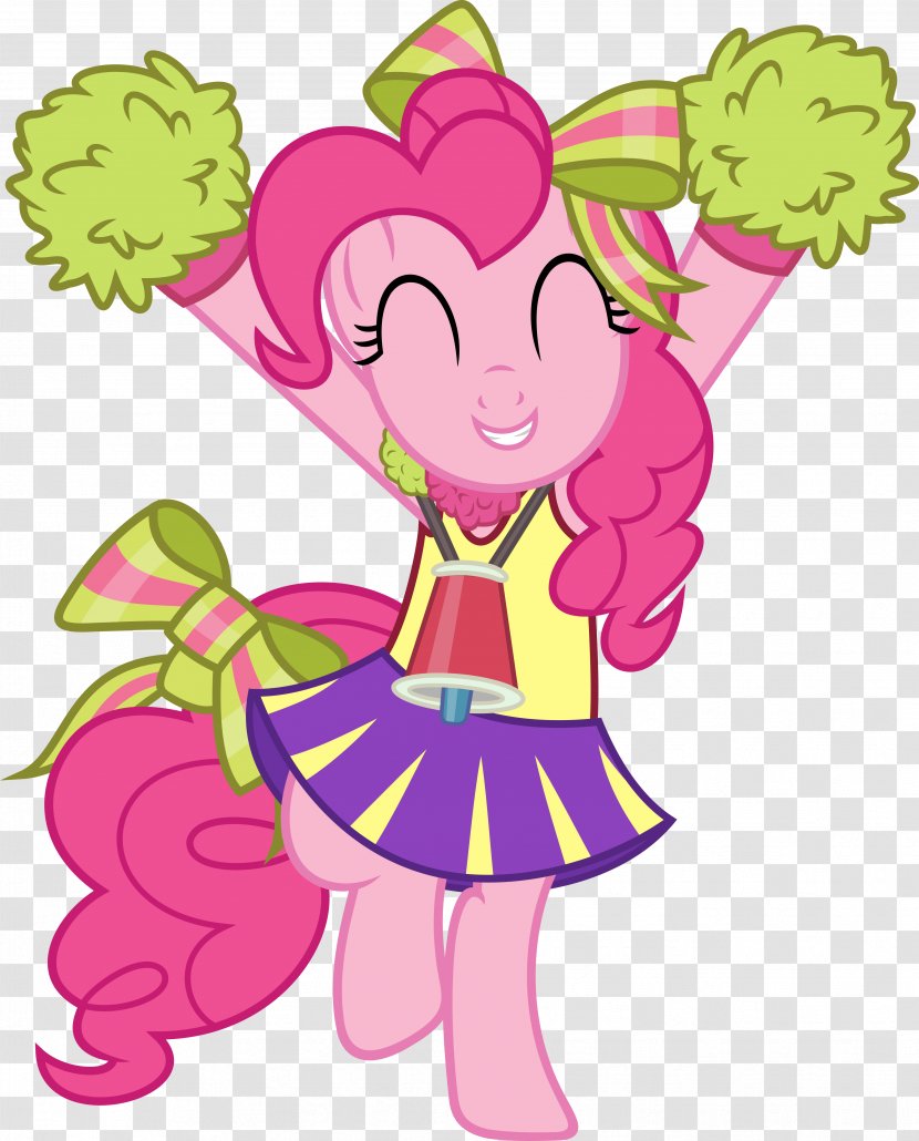 Pinkie Pie Pony Clip Art - Heart - Cheerleader Transparent PNG