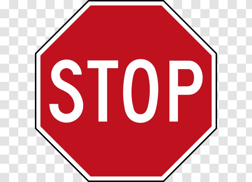 Stop Sign Manual On Uniform Traffic Control Devices Clip Art - Text - Red Transparent PNG