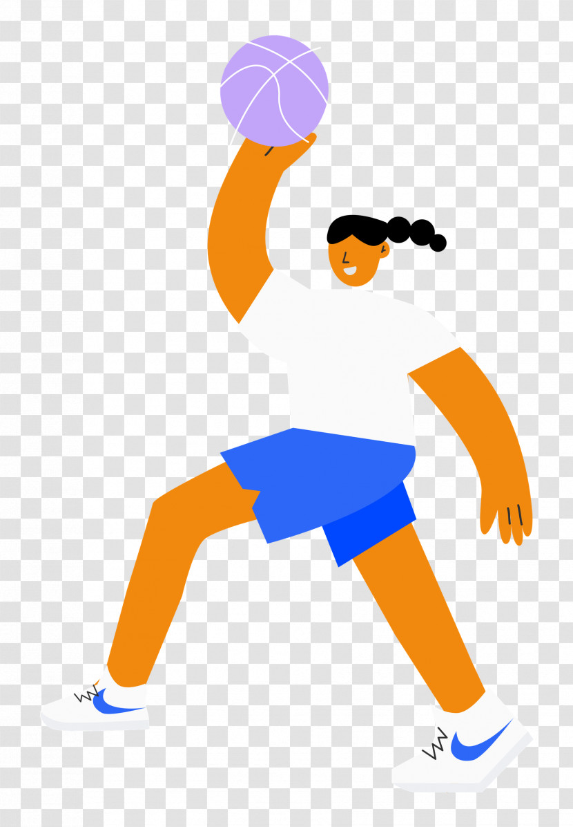 Playing Basketball Sports Transparent PNG