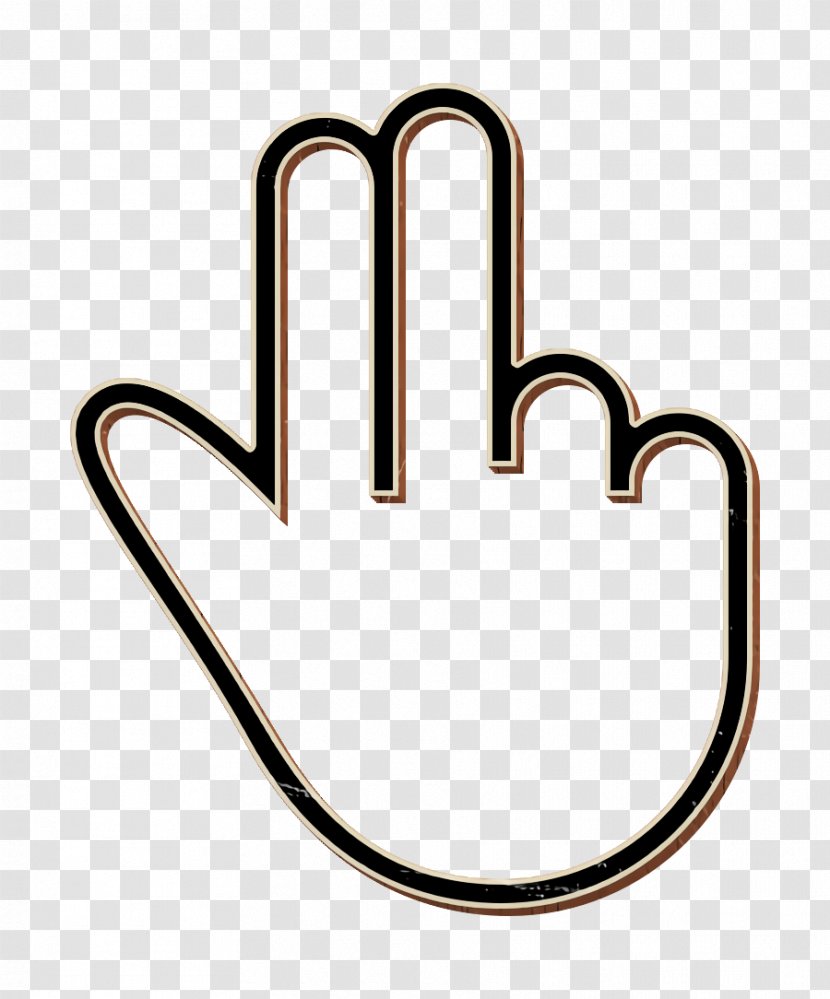 Fingers Icon Gesture Hand - Finger - Two Transparent PNG