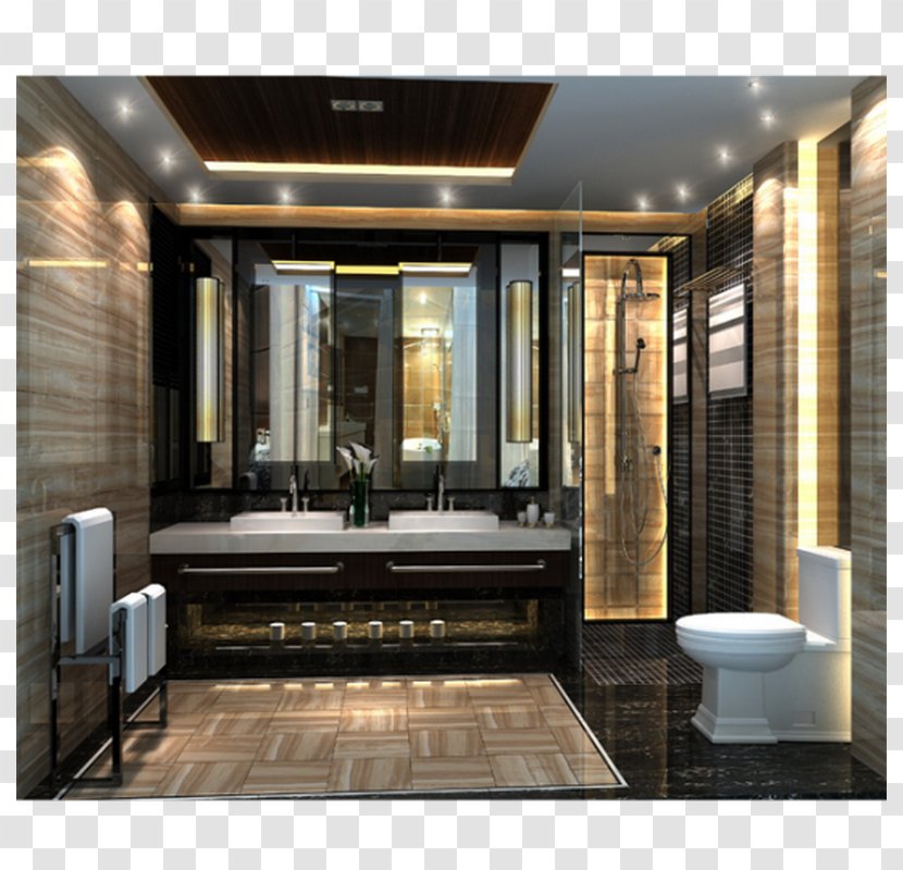 Floor Interior Design Services Bathroom Angle - High-grade Pattern Transparent PNG