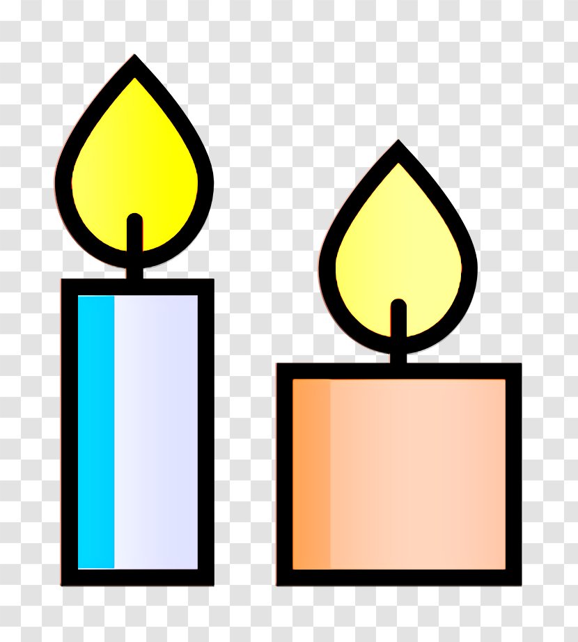 Birthday Icon Candle Celebration - Sign Yellow Transparent PNG
