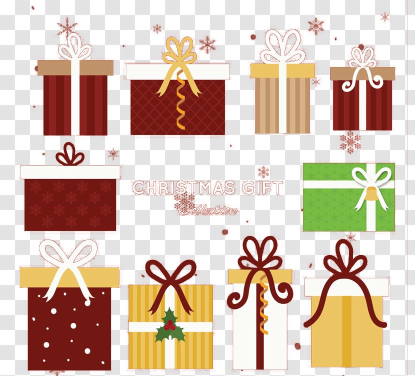 Gift Flat Design Clip Art - Paragraph 10 Christmas Vector Transparent PNG