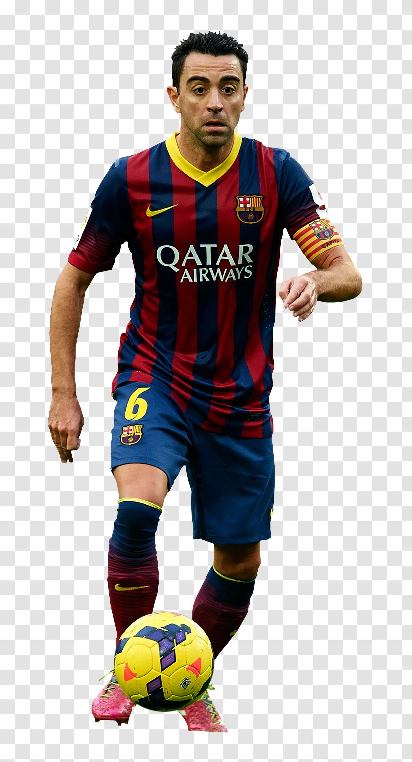 Xavi FC Barcelona Football Player Jersey - Play - Fc Transparent PNG