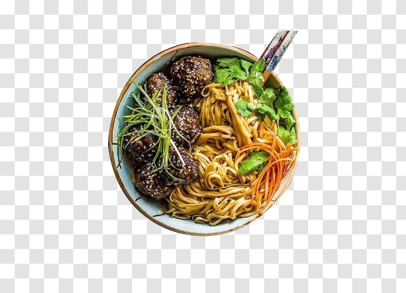 Lo Mein Ramen Hot Dry Noodles Siu Yeh - Ingredient - Vegetable Transparent PNG