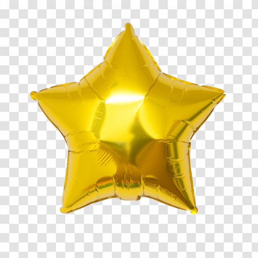 Mylar Balloon Party Star Wedding Reception - Birthday - Gold Stars Transparent PNG