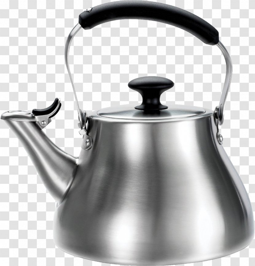 Teapot Kettle Stainless Steel Kitchen - Whistle - Image Transparent PNG